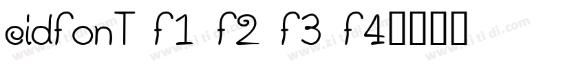 cidfont f1 f2 f3 f4字体转换